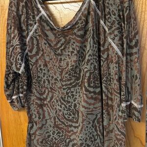 Chico's Animal Print Top